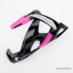 Elite Custom Race Plus Bottle Cage - Black & Pink