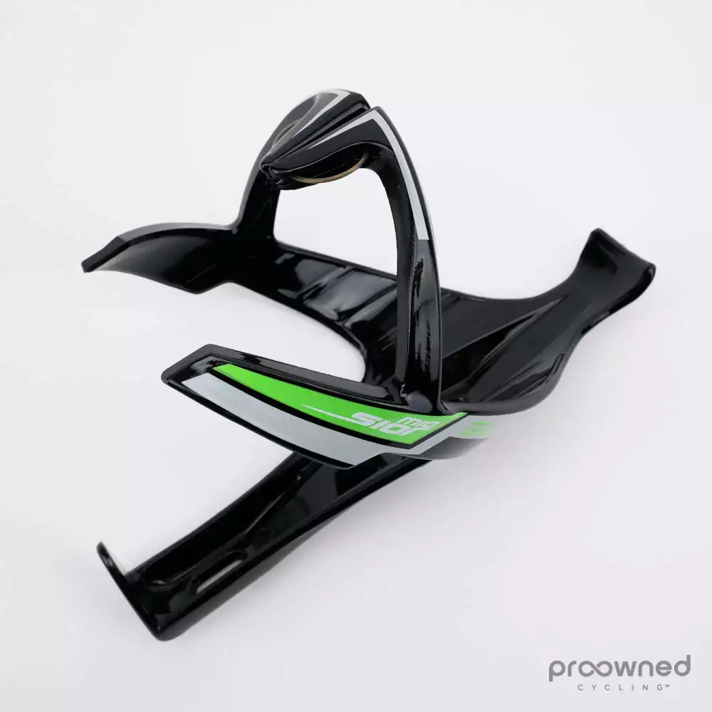 Elite Mio Sior Bottle Cage - Black & Green 1 Elite Mio Sior Bottle Cage - Black & Green