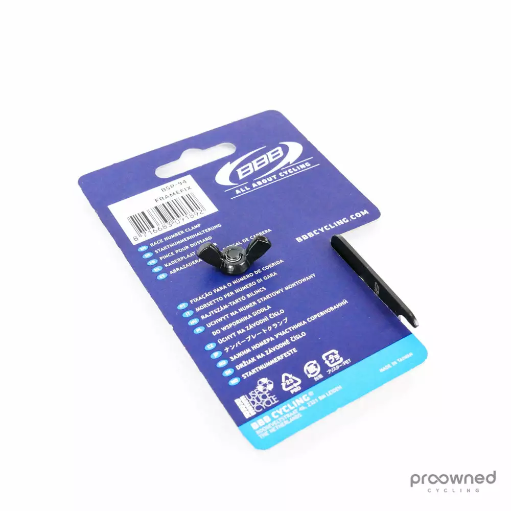 BBB FrameFix - Race Number Holder - BSP-94 3 BBB FrameFix - Race Number Holder - BSP-94 - Billede 3