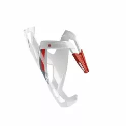 Elite Custom Race Plus Bottle Cage - White & Red