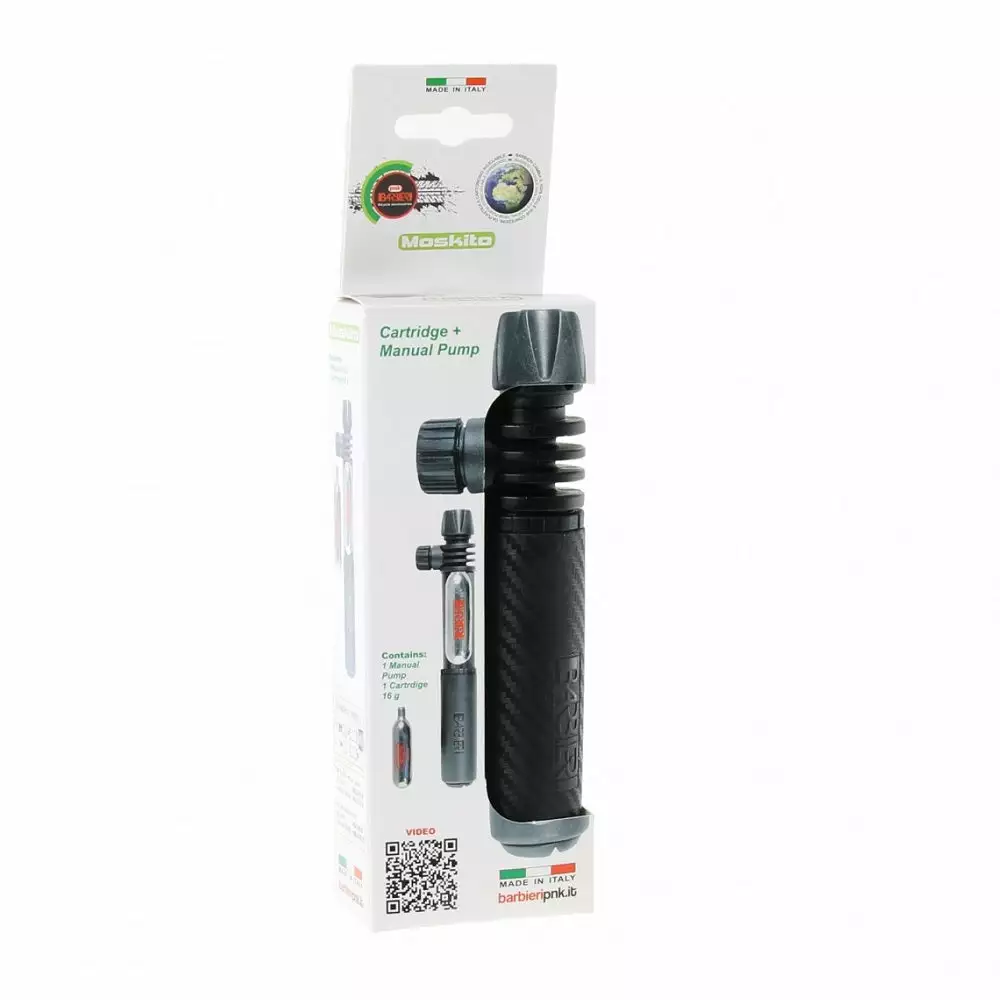 Barbieri Moskito Pump In Blister + 1 Co2 Cartridge 16 Gram 1 Barbieri Moskito Pump In Blister + 1 Co2 Cartridge 16 Gram